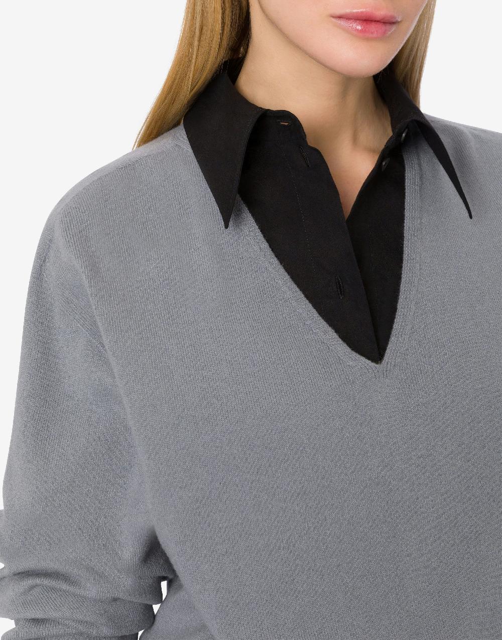 Alberta Ferretti Maglia oversize in misto cashmere e lana Negozio