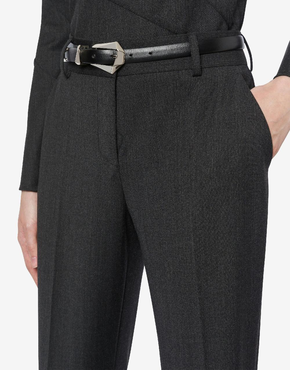 Alberta Ferretti Pantalone in twill di lana stretch Moda