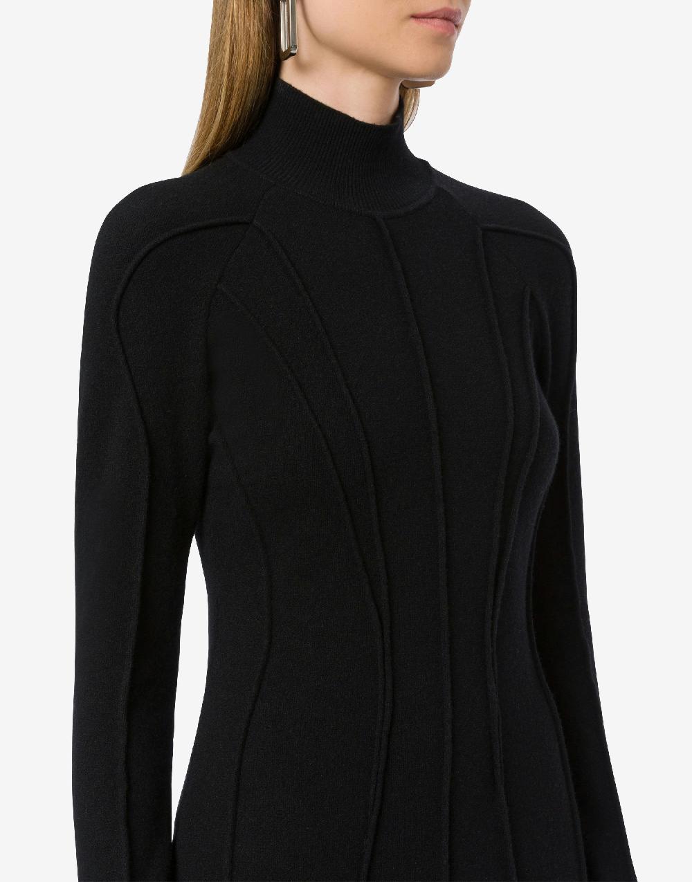 Alberta Ferretti Abito longuette in lana e cashmere Spedizione Gratuita