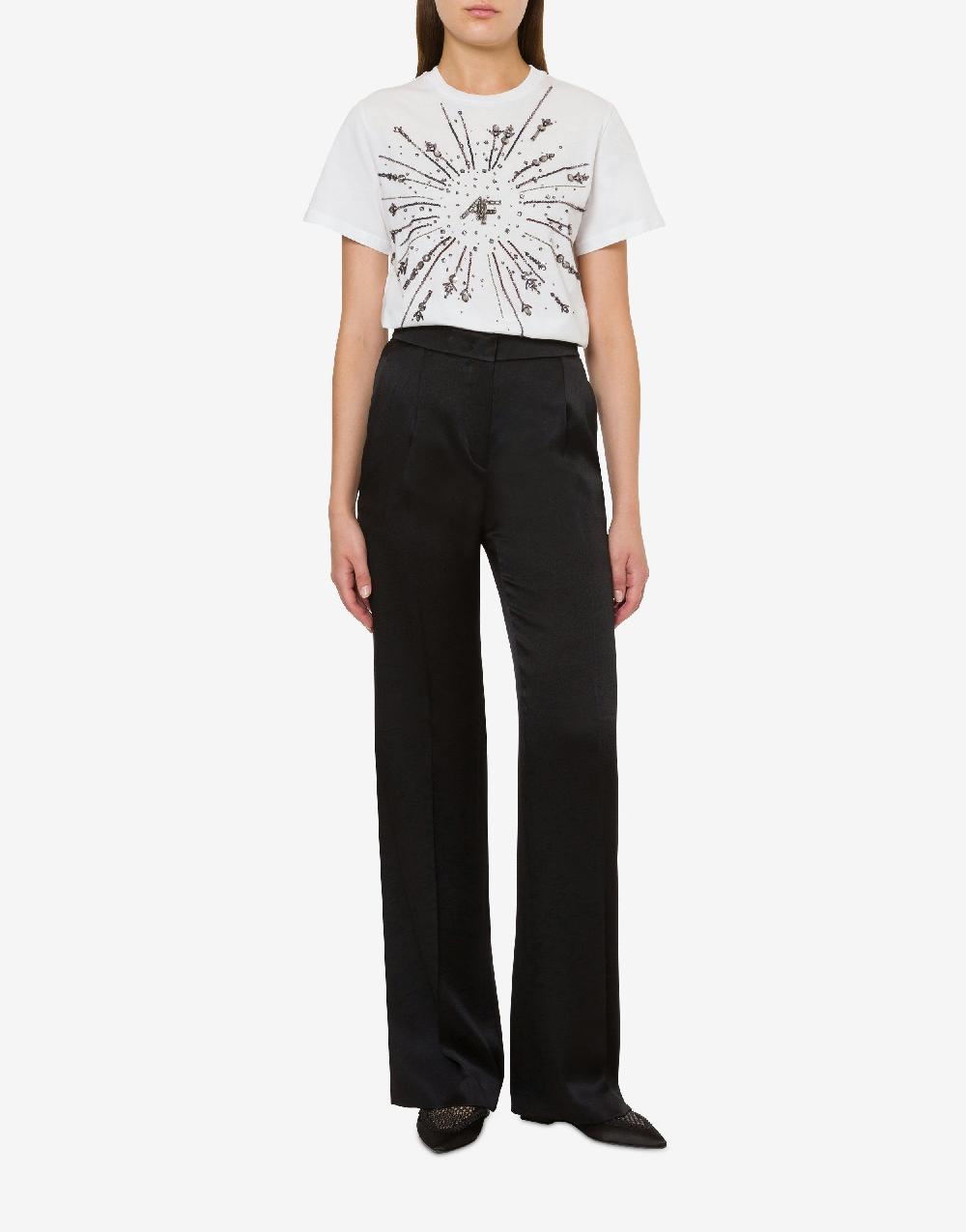 Alberta Ferretti T-shirt in jersey organico con ricamo Qualità Garantita