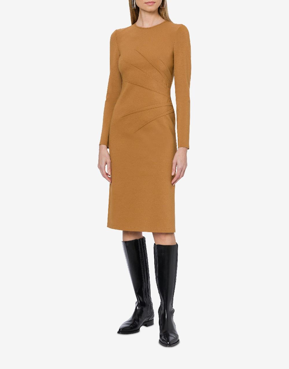 Alberta Ferretti Abito midi in jersey punto Milano Consegna Veloce