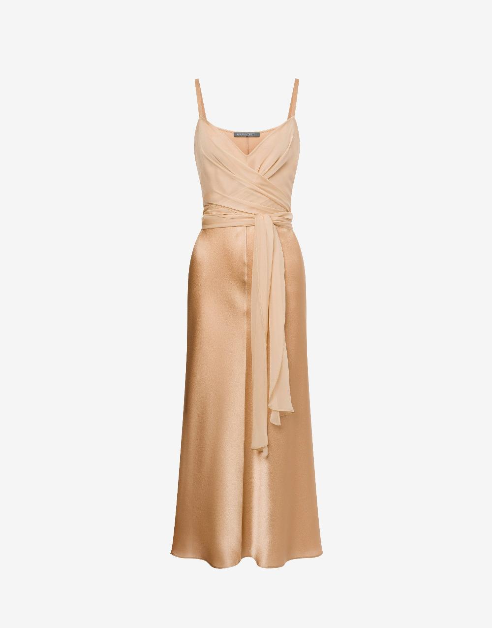 Alberta Ferretti Abito longuette in raso