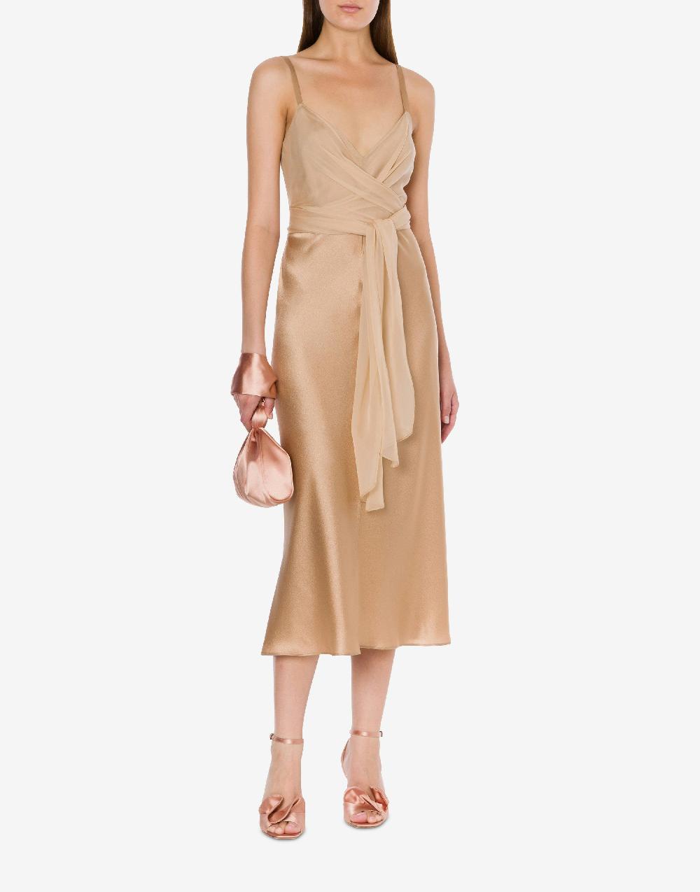 Alberta Ferretti Abito longuette in raso Shopping Online