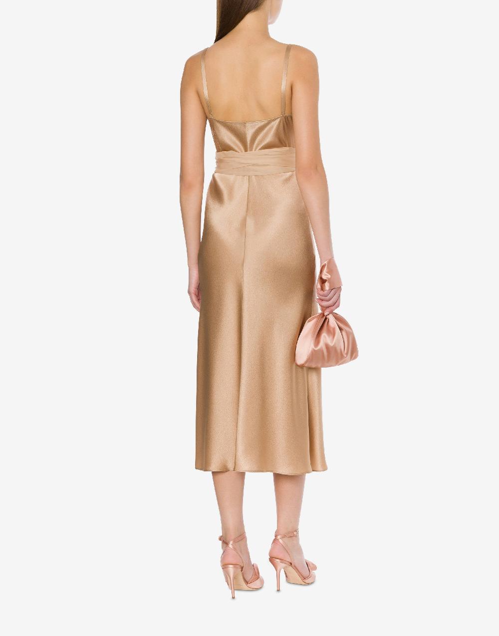 Alberta Ferretti Abito longuette in raso Shopping Online