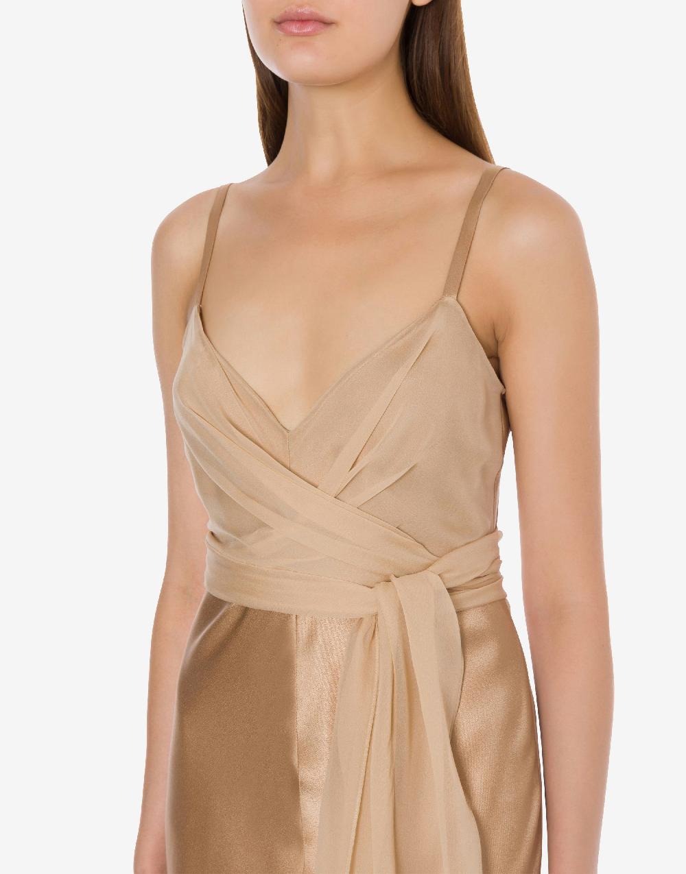 Alberta Ferretti Abito longuette in raso Shopping Online