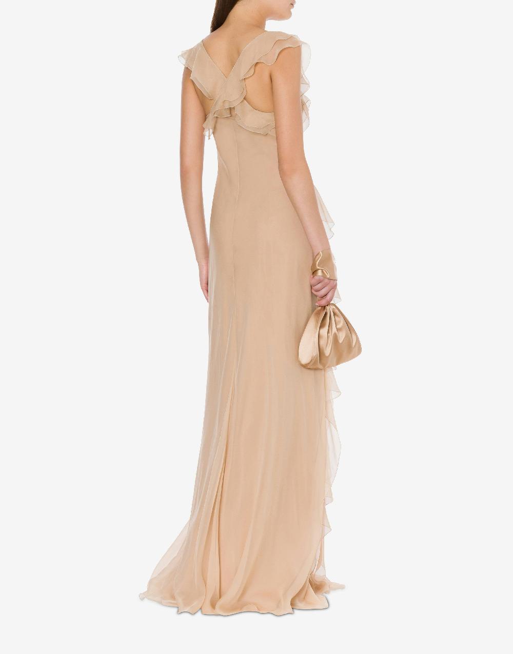 Alberta Ferretti Abito in chiffon organico Cocktail Affare Del Giorno