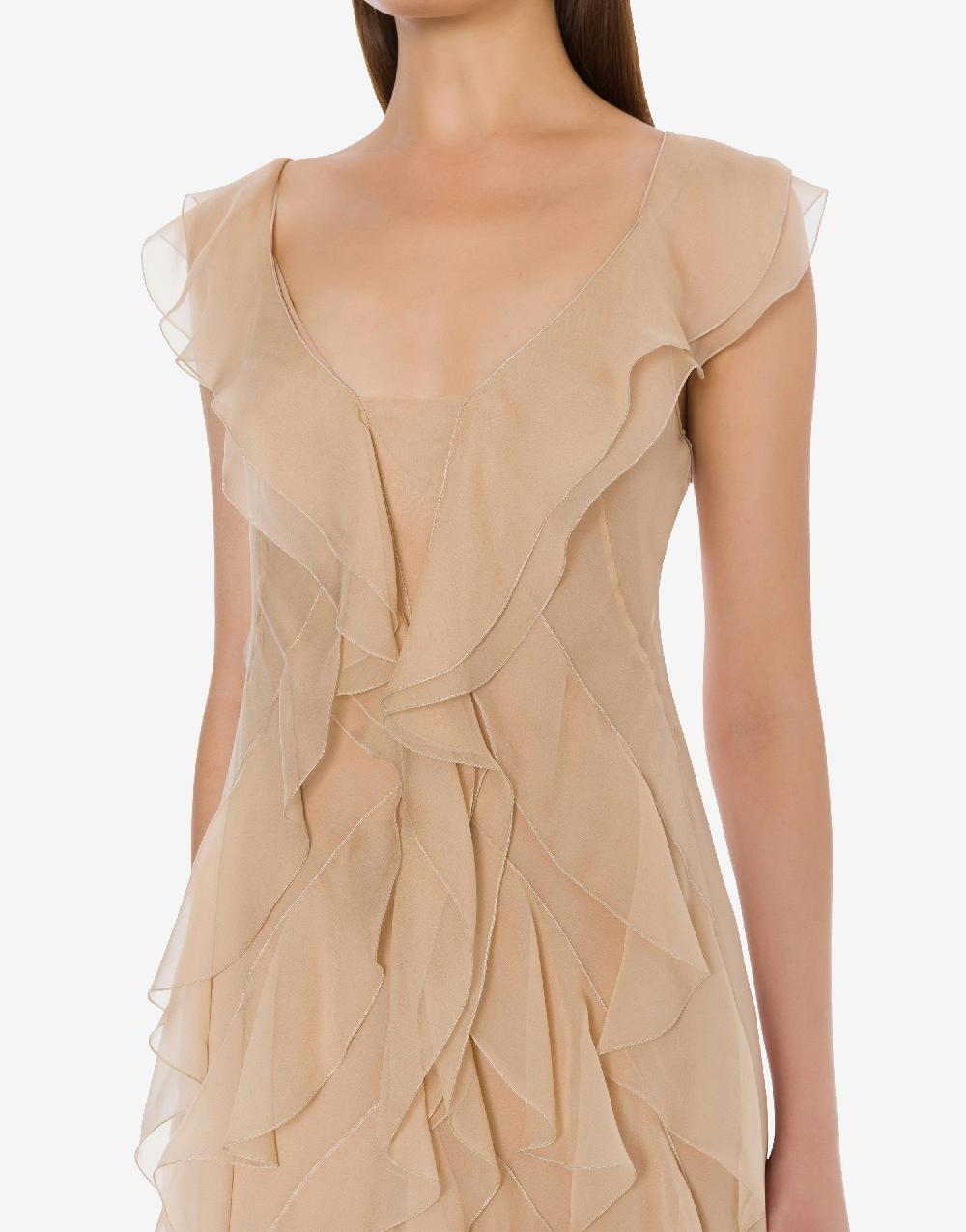 Alberta Ferretti Abito in chiffon organico Cocktail Affare Del Giorno
