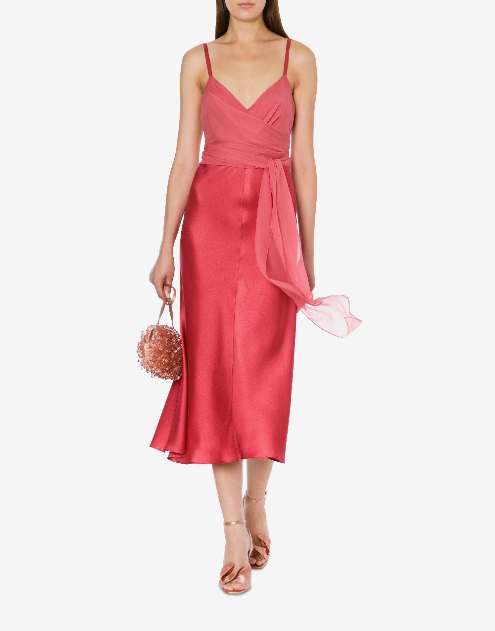 Alberta Ferretti Abito longuette in raso Convenienza