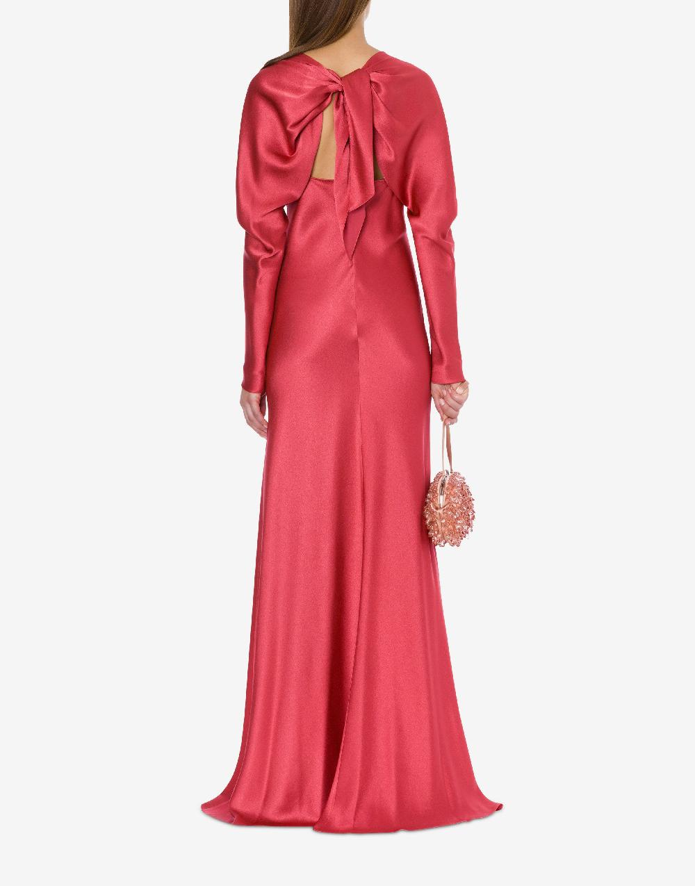Alberta Ferretti Abito lungo in raso Cocktail Novità