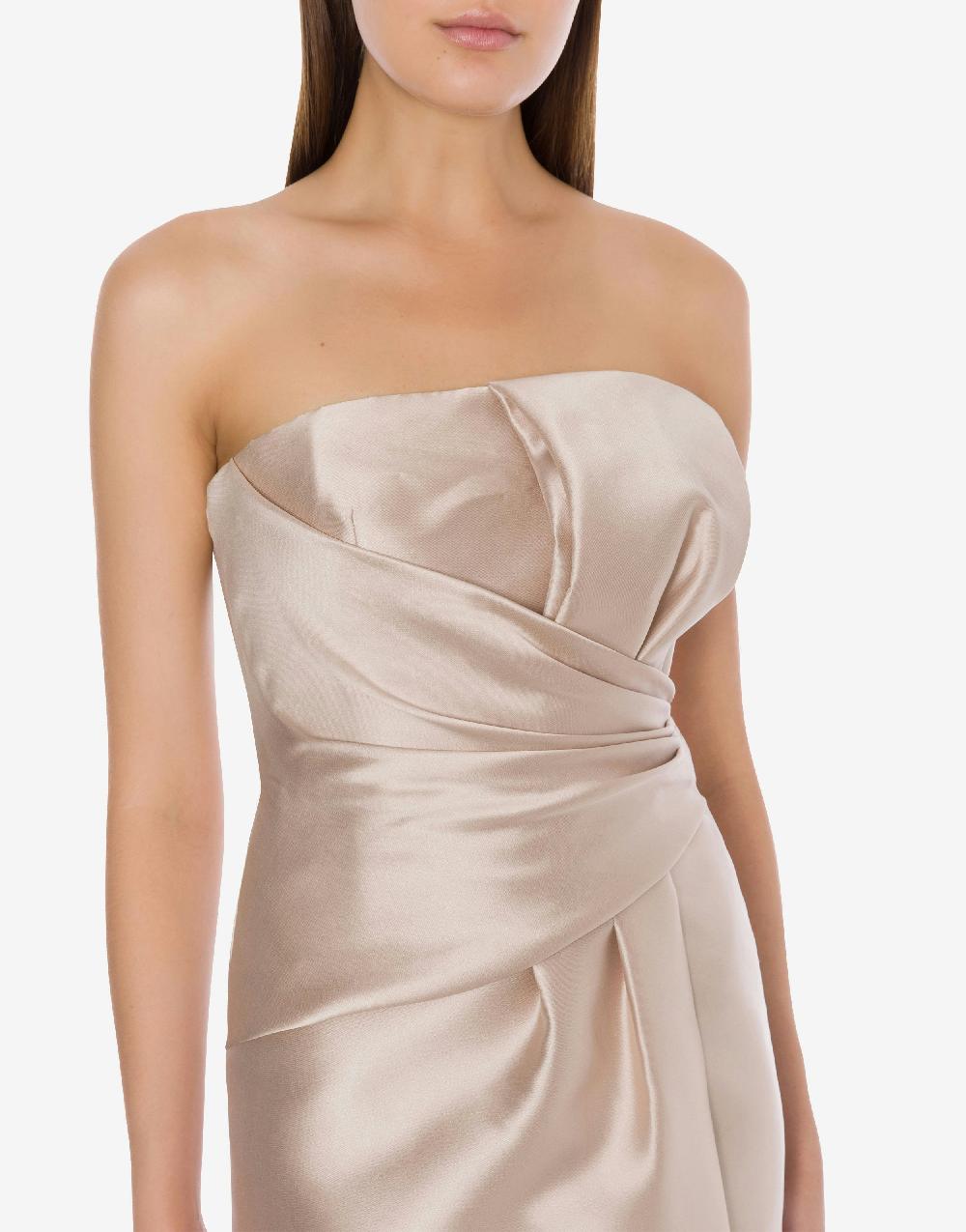 Alberta Ferretti Abito longuette in mikado Cocktail Sconto