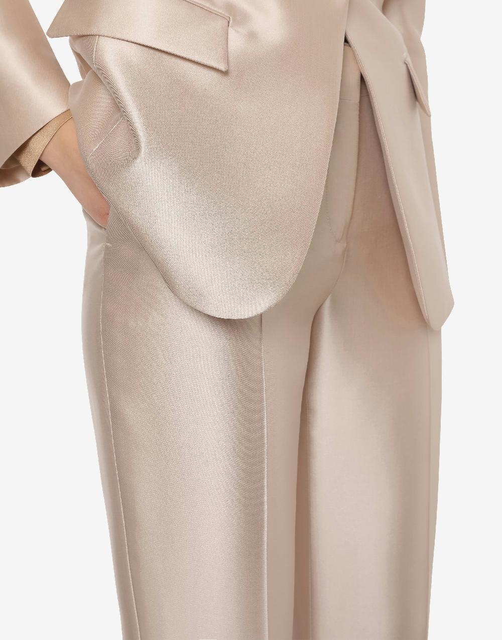 Alberta Ferretti Pantalone in mikado Cocktail Saldi
