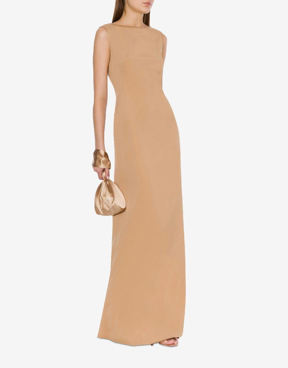 Alberta Ferretti Abito lungo in enver satin Vendita Calda