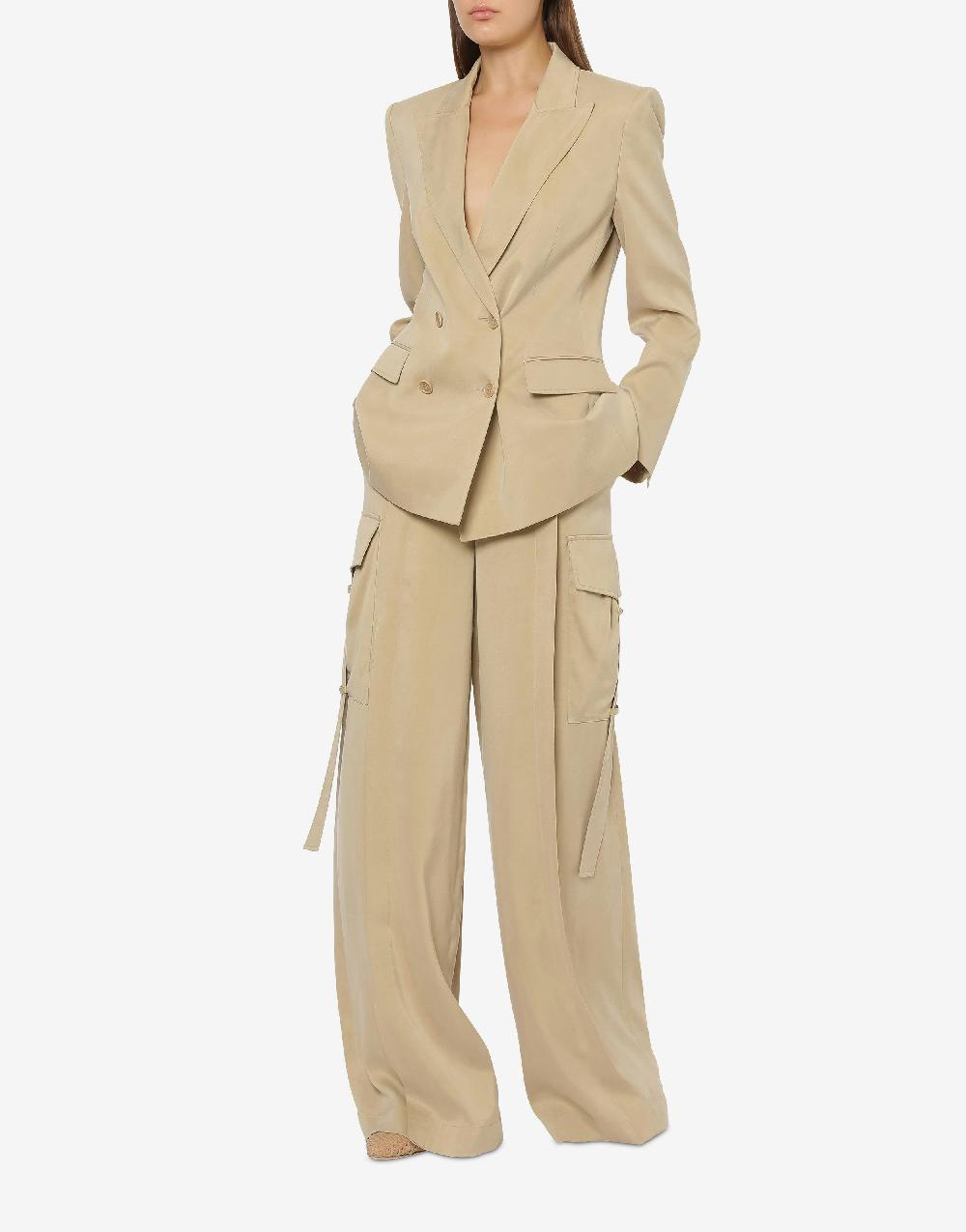 Alberta Ferretti Pantalone oversize in tela lavata I Più Venduti