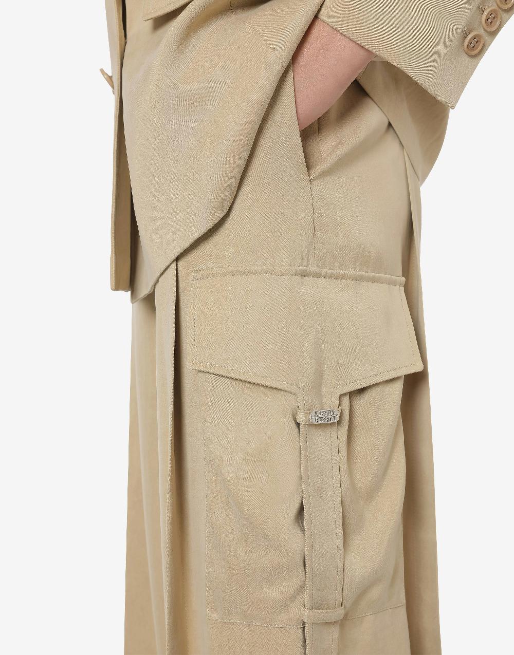 Alberta Ferretti Pantalone oversize in tela lavata I Più Venduti