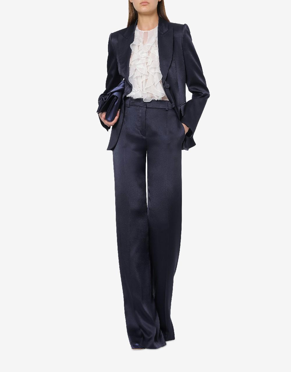 Alberta Ferretti Pantalone in raso Cocktail In Saldo