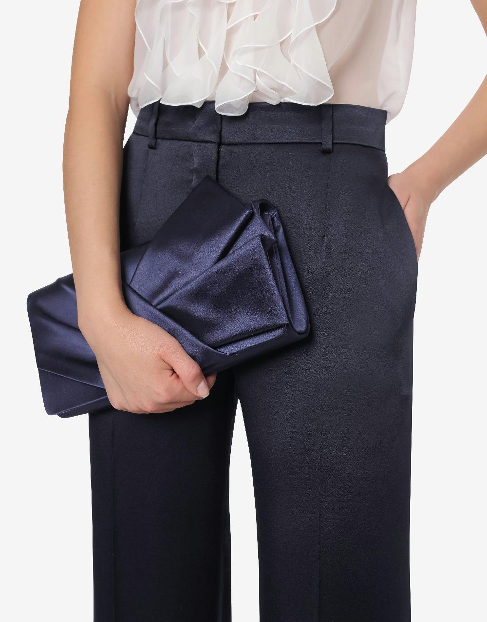 Alberta Ferretti Pantalone in raso Cocktail In Saldo