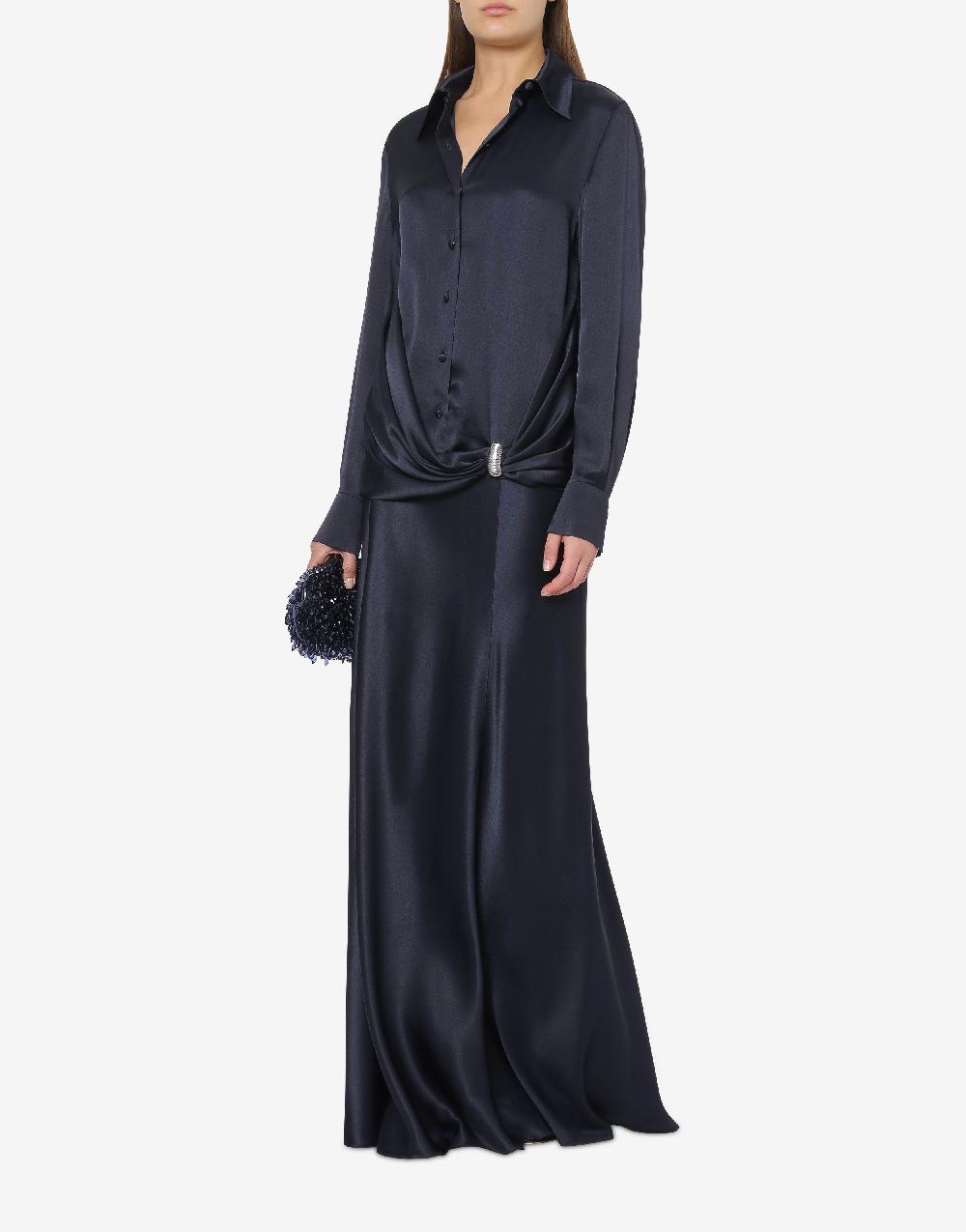 Alberta Ferretti Gonna lunga in raso 2025