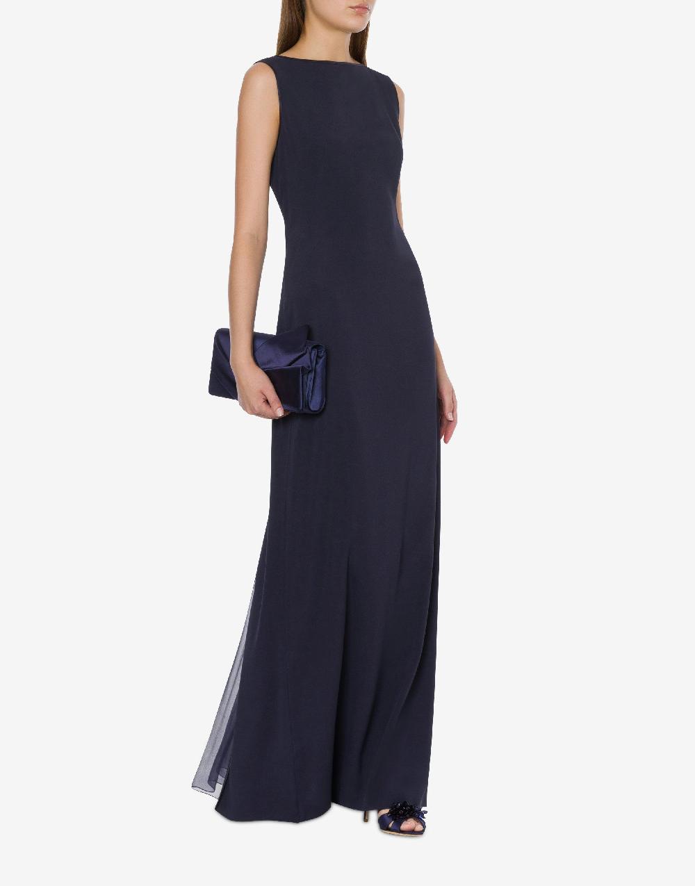 Alberta Ferretti Abito lungo in enver satin Italy