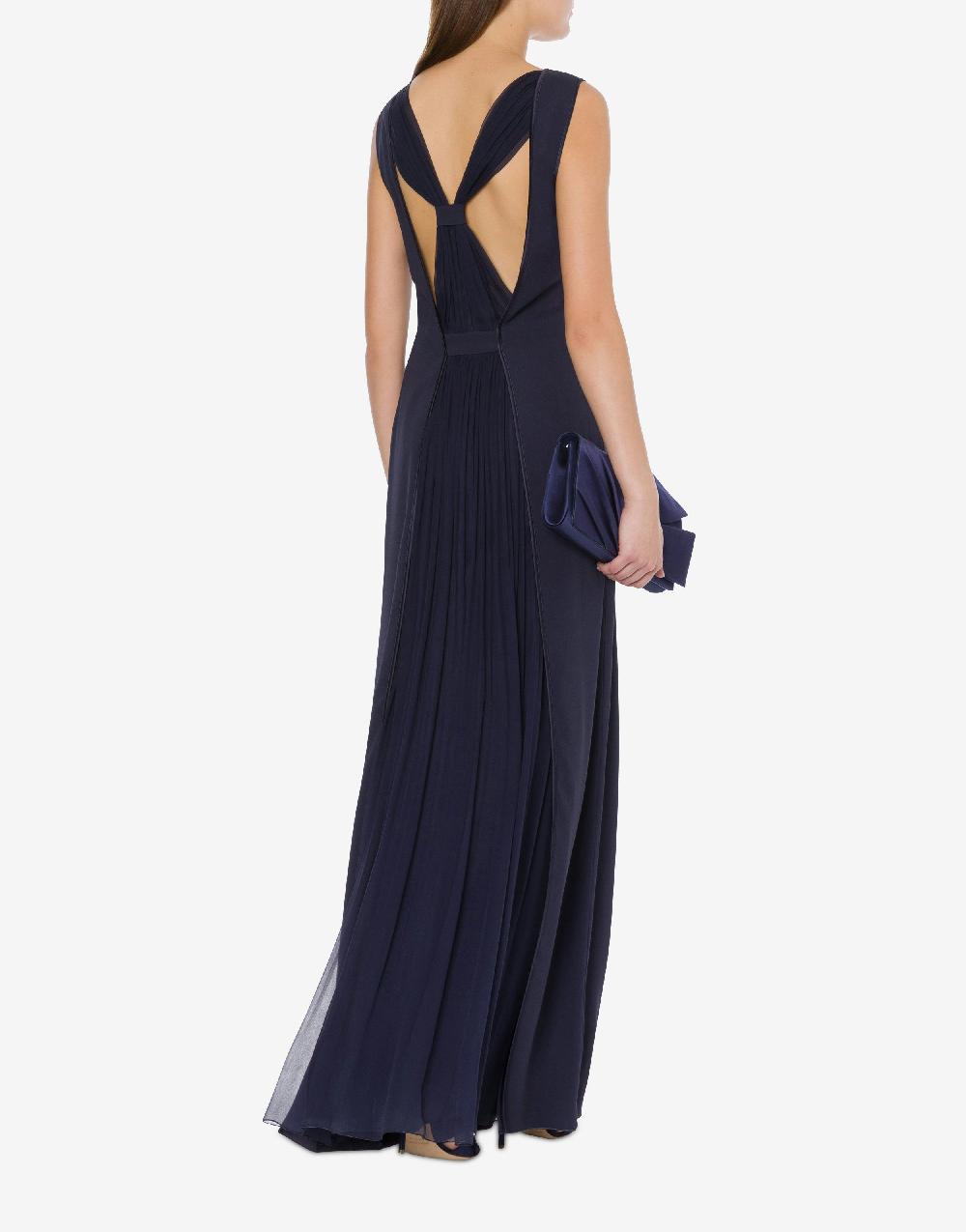 Alberta Ferretti Abito lungo in enver satin Italy