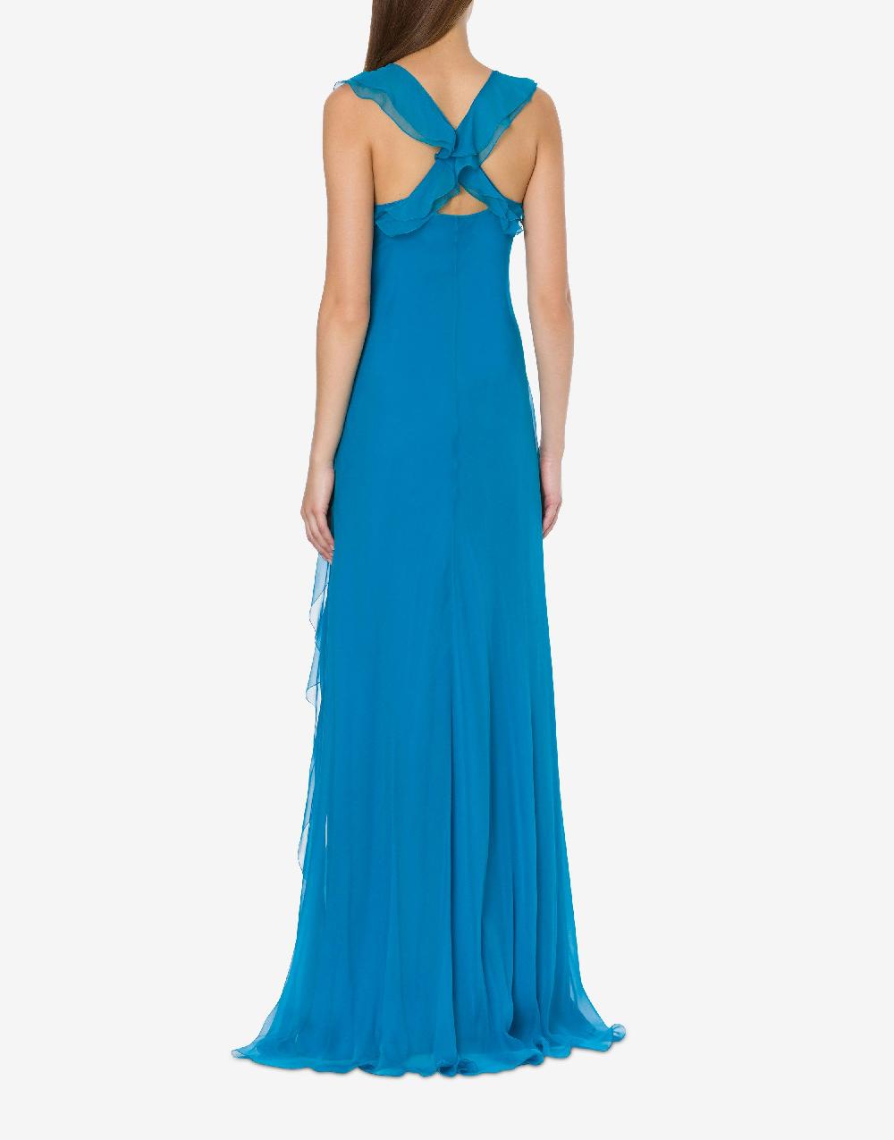Alberta Ferretti Abito in chiffon organico Cocktail Nuovo