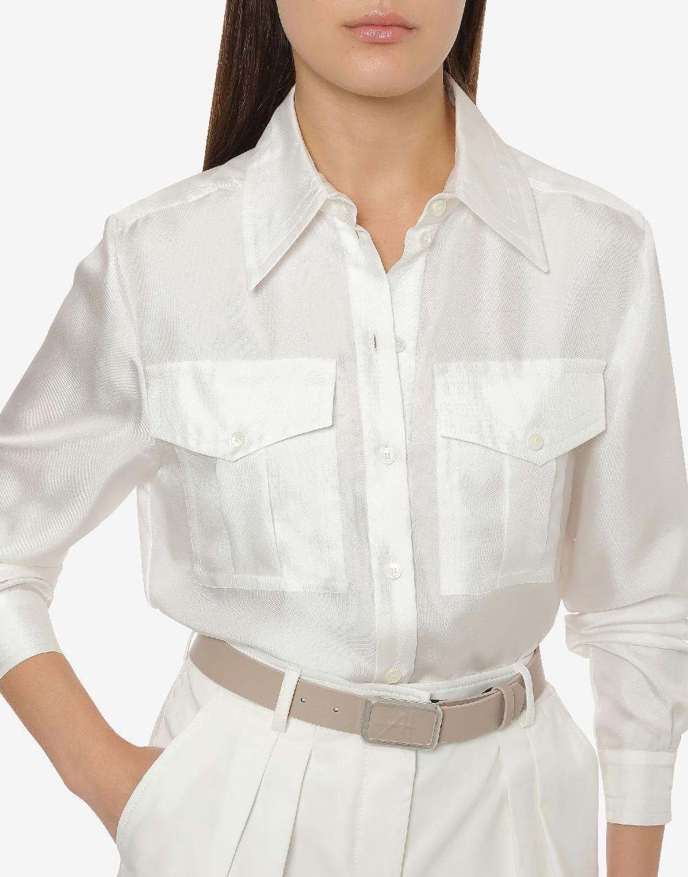 Alberta Ferretti Camicia in twill di seta Negozi Online
