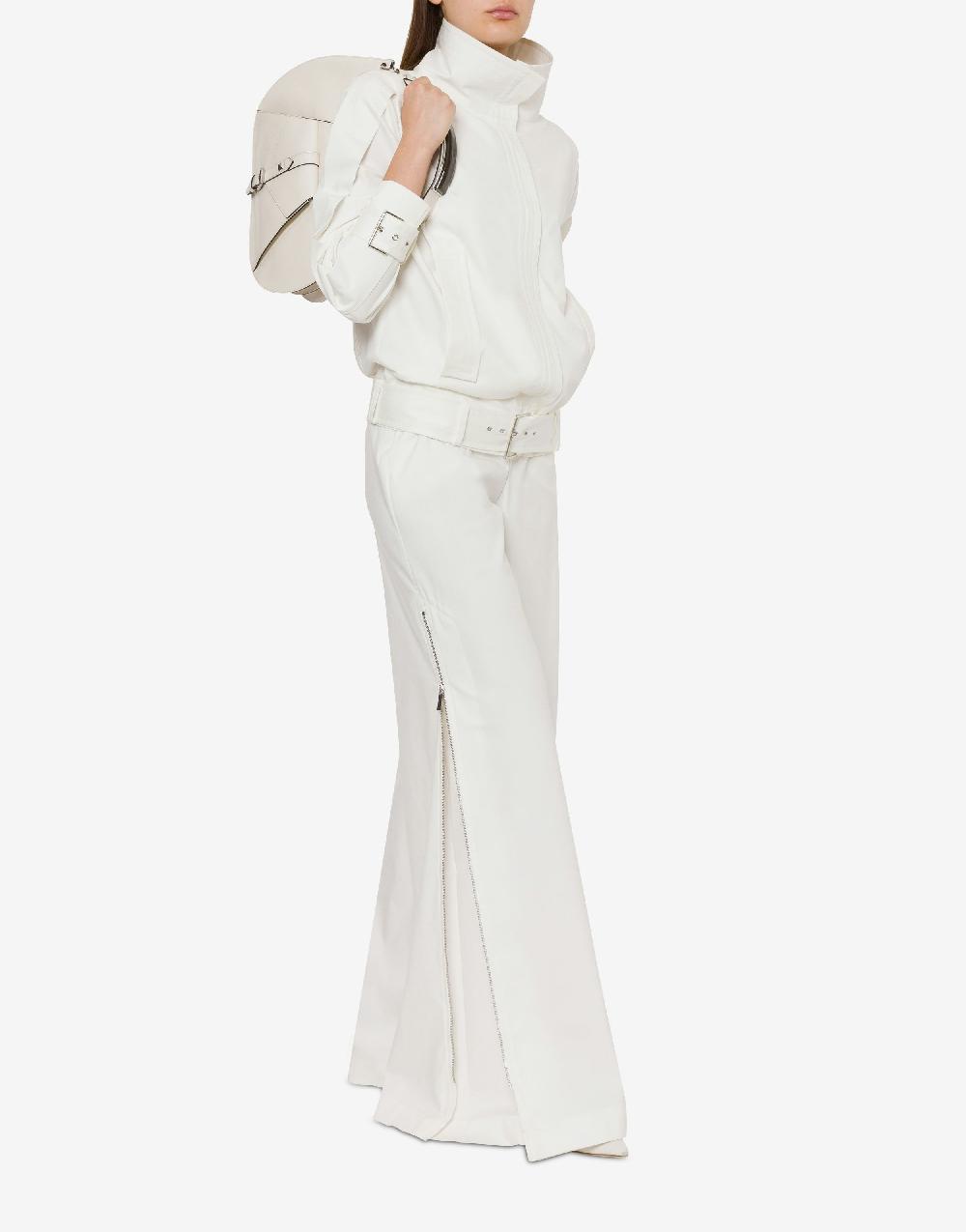 Alberta Ferretti Pantalone oversize in tela di cotone stretch Acquista Ora