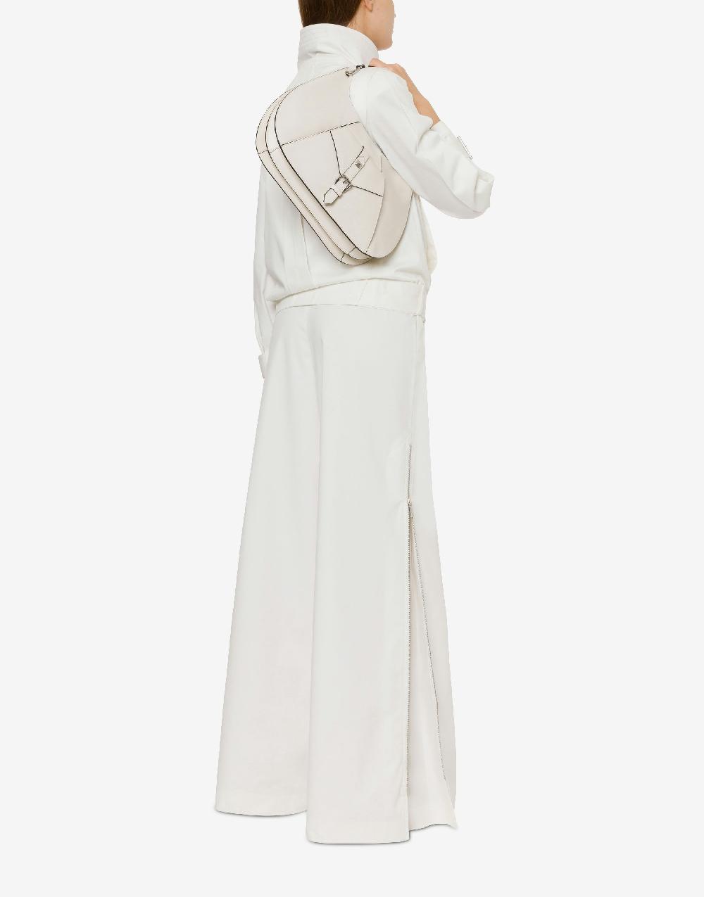 Alberta Ferretti Pantalone oversize in tela di cotone stretch Acquista Ora