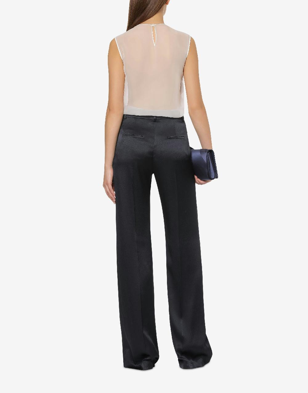 Alberta Ferretti Top in chiffon organico Consegna Veloce