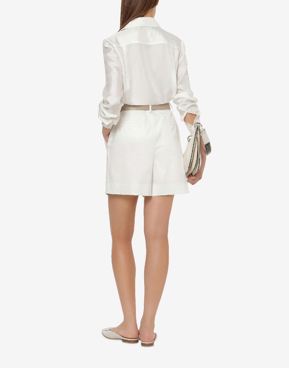 Alberta Ferretti Short in tela di cotone stretch Offerta