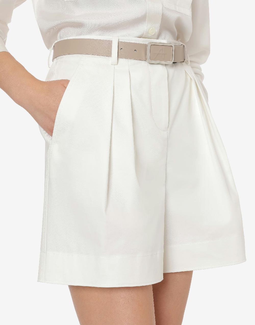 Alberta Ferretti Short in tela di cotone stretch Offerta
