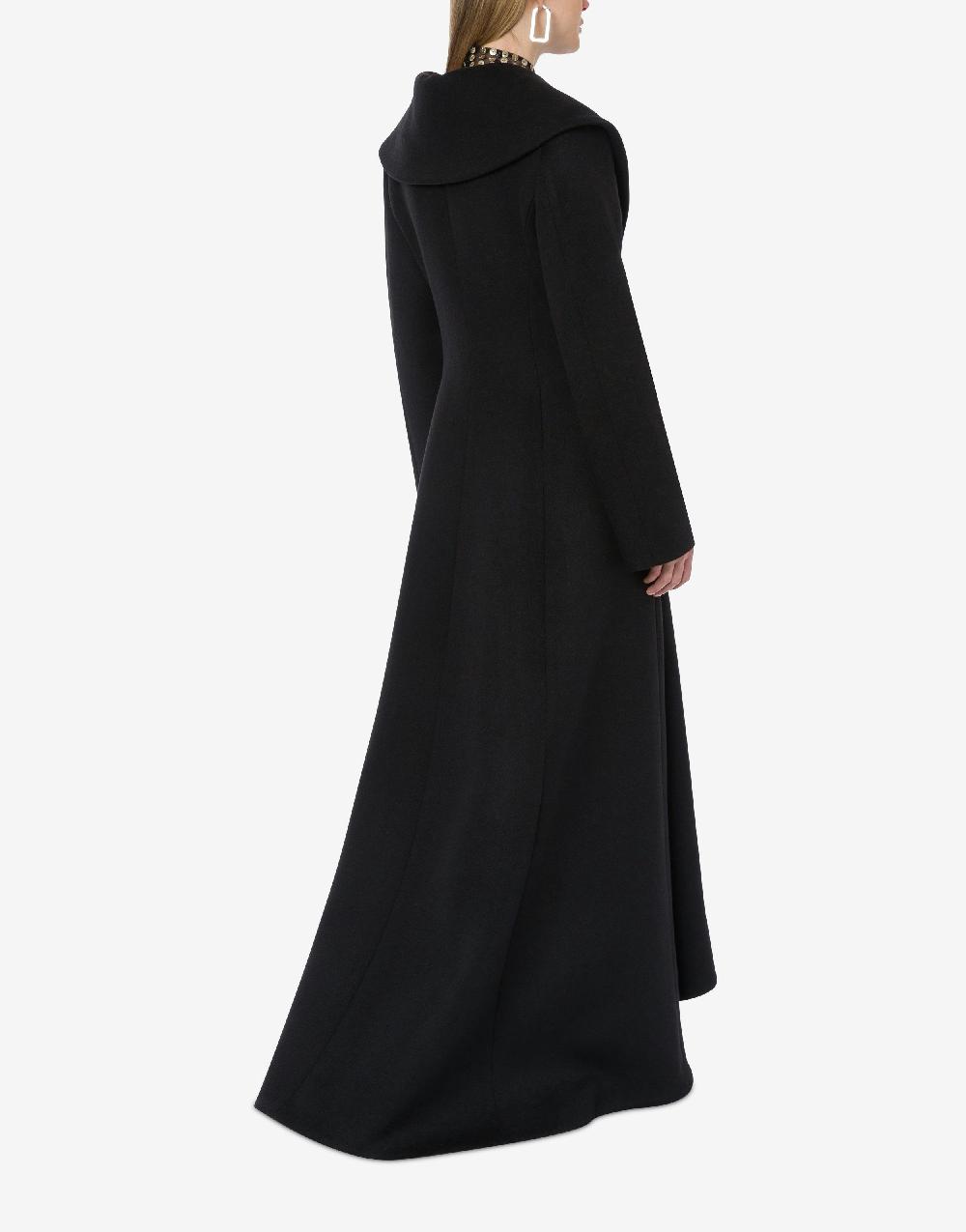 Alberta Ferretti Cappotto in panno di lana e cashmere Outlet