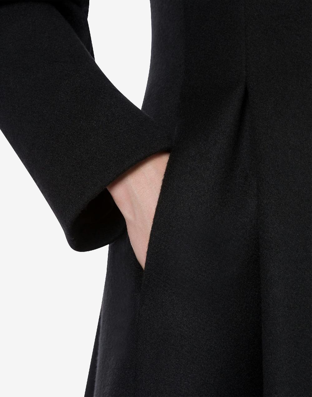 Alberta Ferretti Cappotto in panno di lana e cashmere Outlet