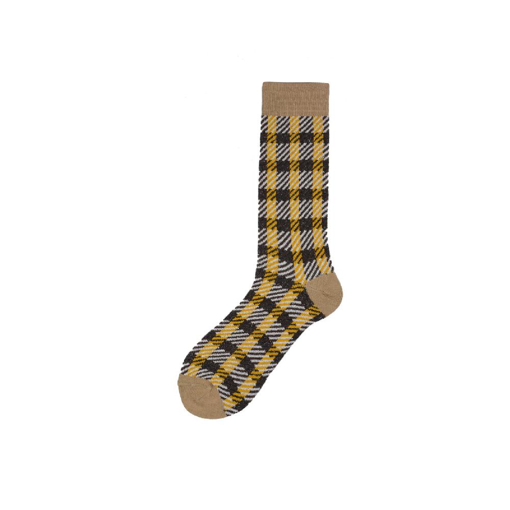Alto Milano Calza corta a fantasia check Barth