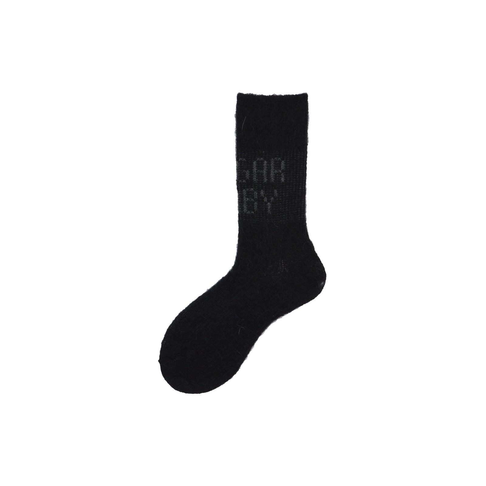 Alto Milano Calza corta in baby mohair con scritta Baby