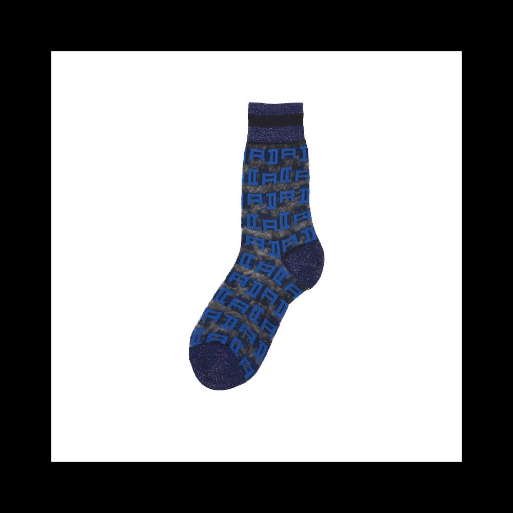 Alto Milano Calza corta da donna trasparente con logo Symbol