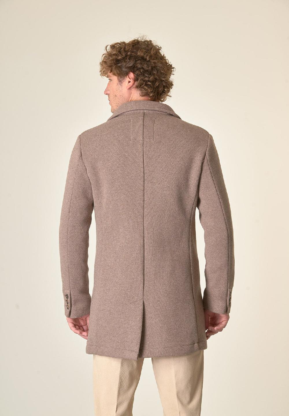 Angelico Cappotto nocciola sfoderato pettorina staccabile Negozi Online