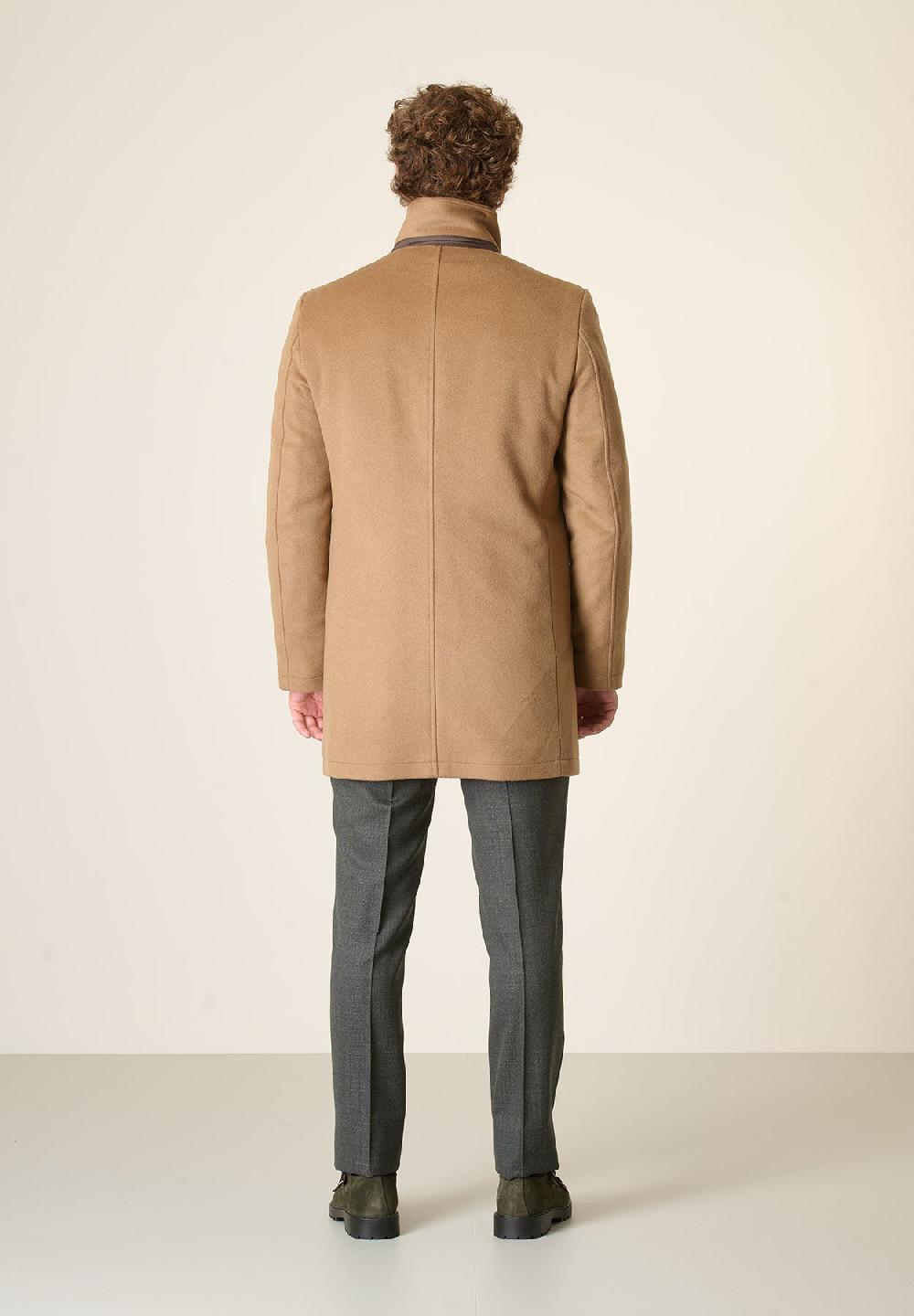 Angelico Cappotto cammello coreano pettorina staccabile Offerta