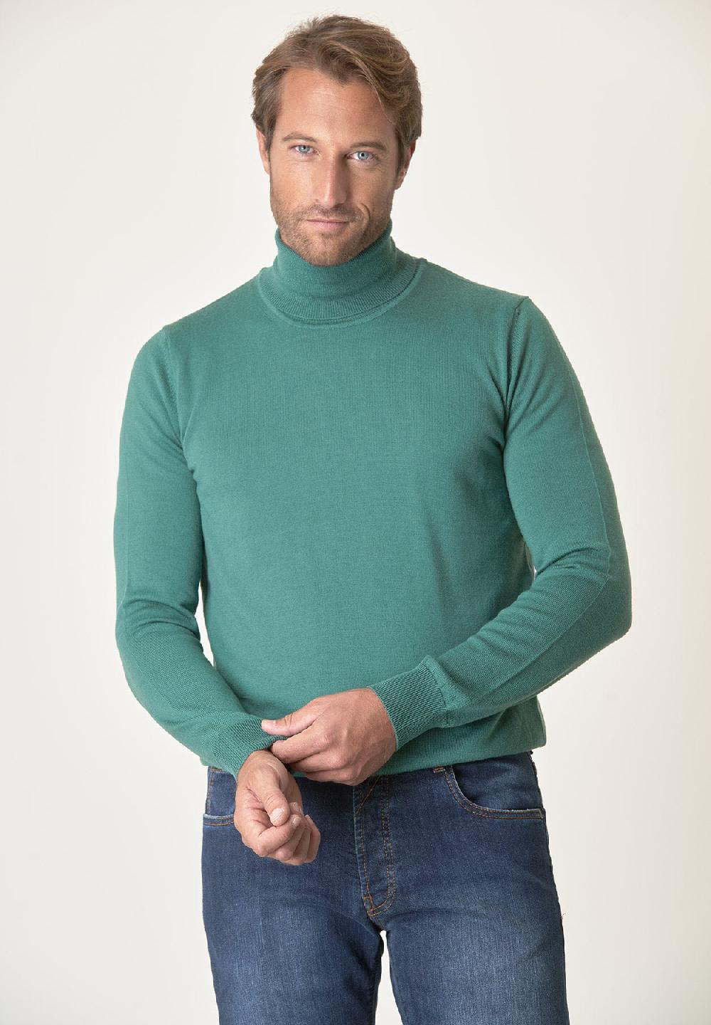 Angelico Dolcevita verde acqua lana merinos extrafine Moda