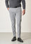 Angelico Pantalone grigio perla effetto lana cotone stretch slim fit 2025