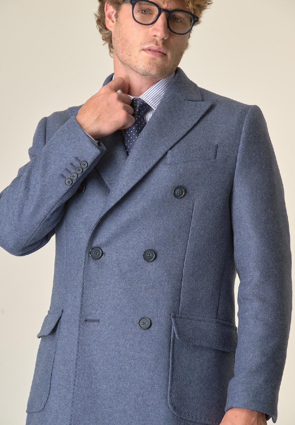 Angelico Cappotto avio doppiopetto melange Qualità
