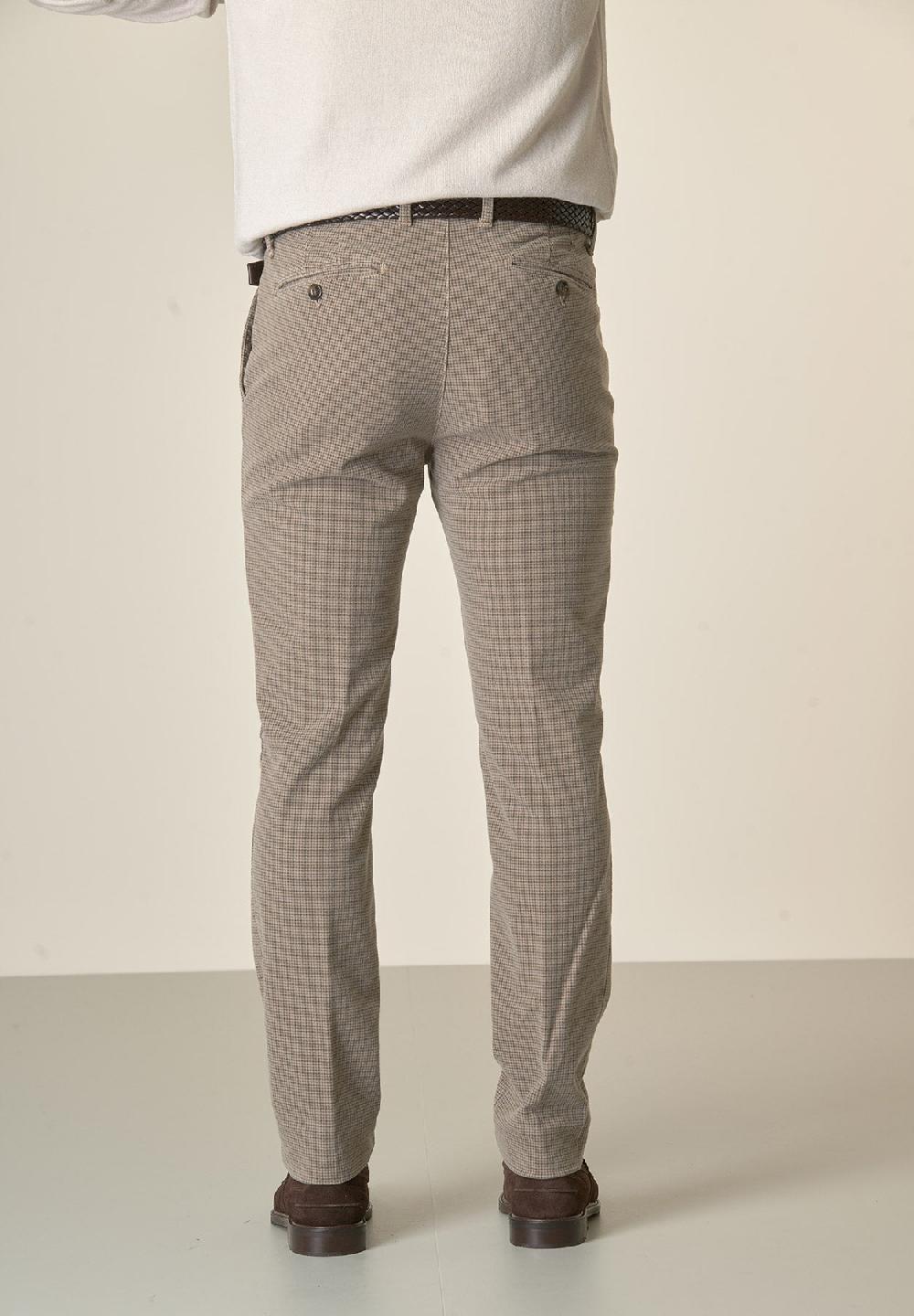 Angelico Pantalone fango fustagno Pied de Poule slim fit Acquista Ora
