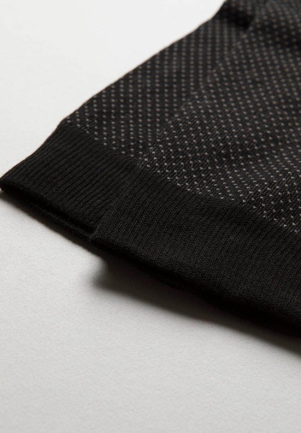 Angelico Calza nera jacquard pois grigi Promozione Limitata