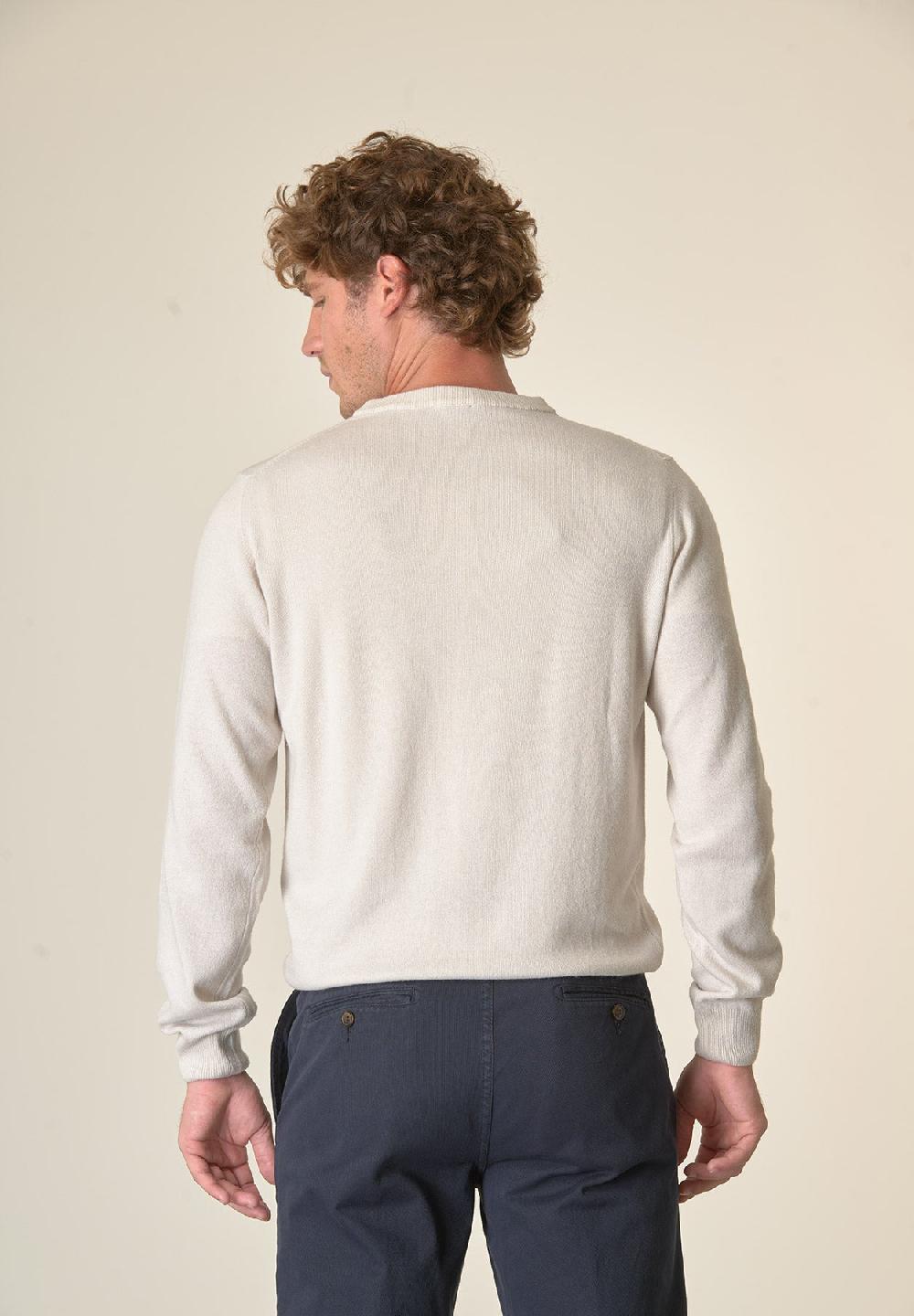 Angelico Girocollo grigio chiaro misto cashmere Offerta
