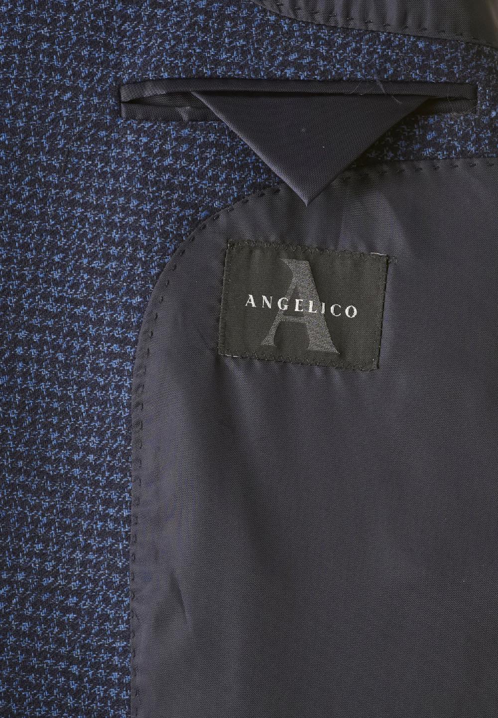 Angelico Giacca blu piedpul comfort fit corto Italy
