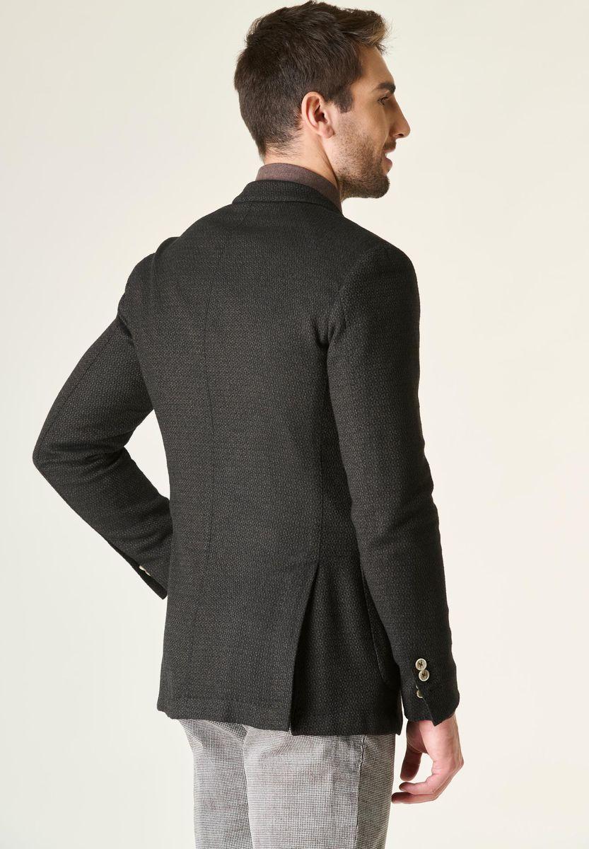 Angelico Giacca moro cotone-lana sfoderata armaturata custom Vendita