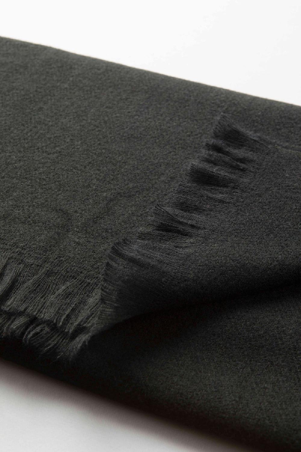 Angelico Sciarpa nera melange Spedizione Gratuita