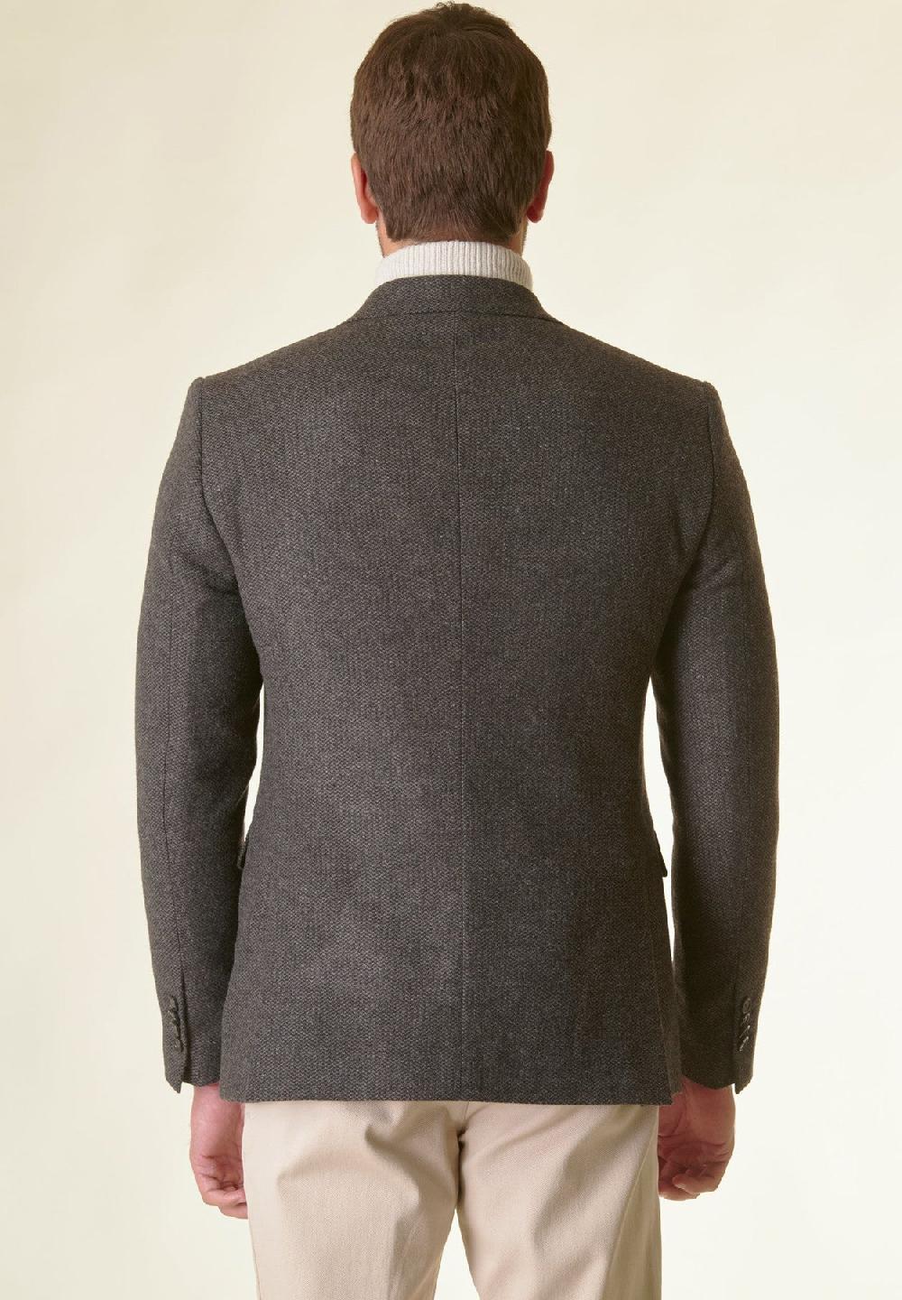 Angelico Giacca Moro tweed operata foderata custom Fino Al -60%