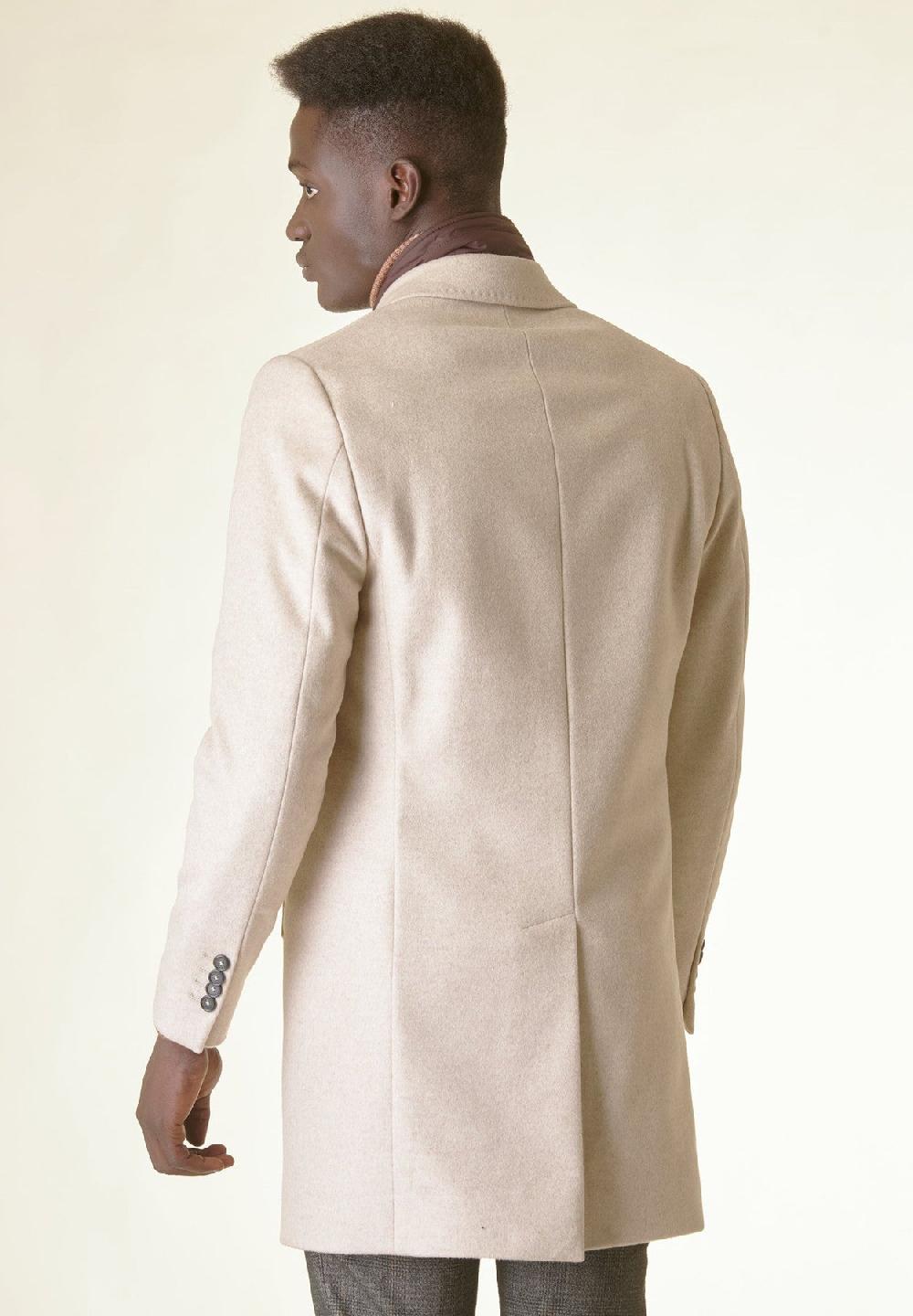 Angelico Cappotto naturale lana-cashmere pettorina staccabile Shopping Online