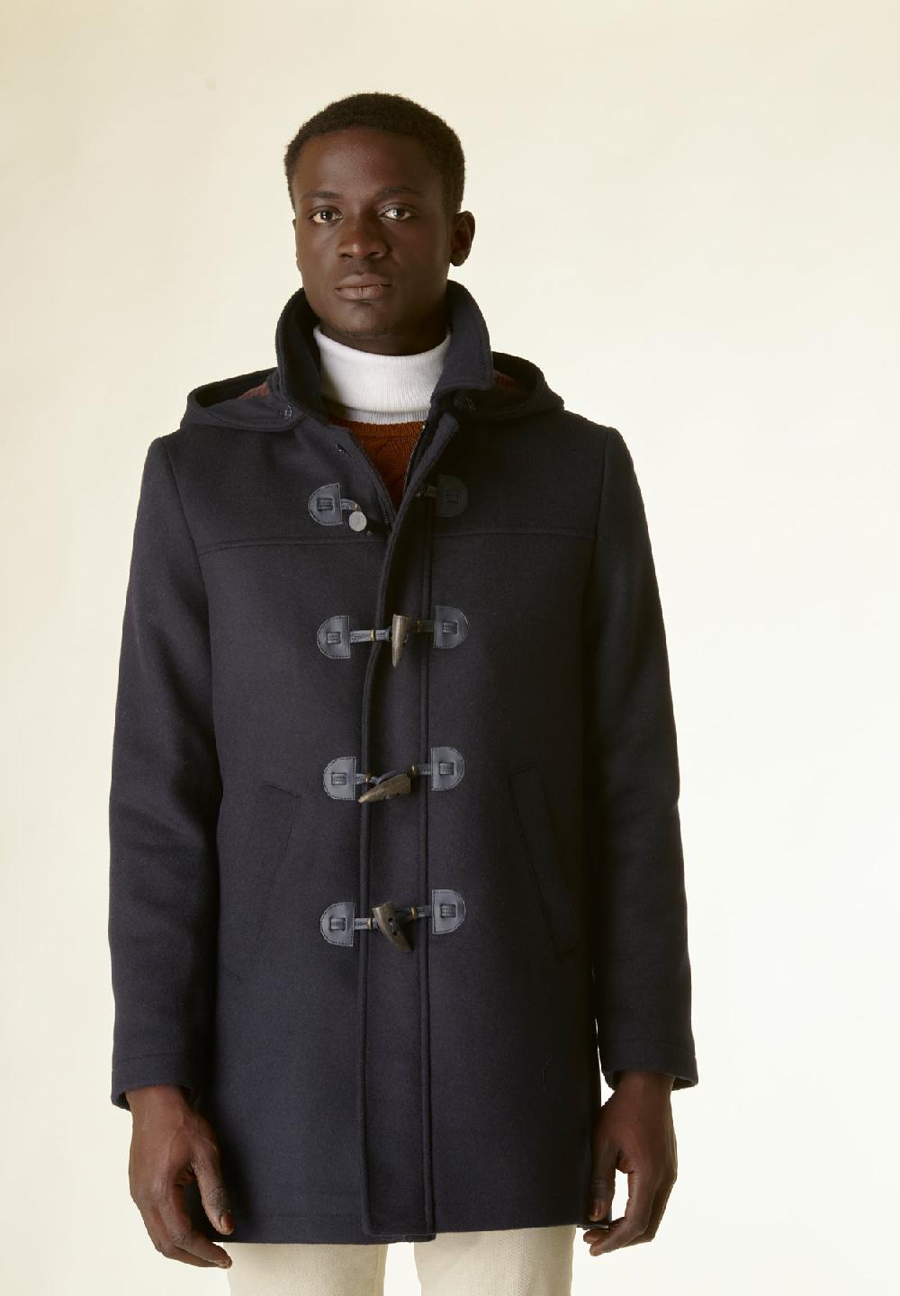Angelico Montgomery blu misto lana Affare Del Giorno