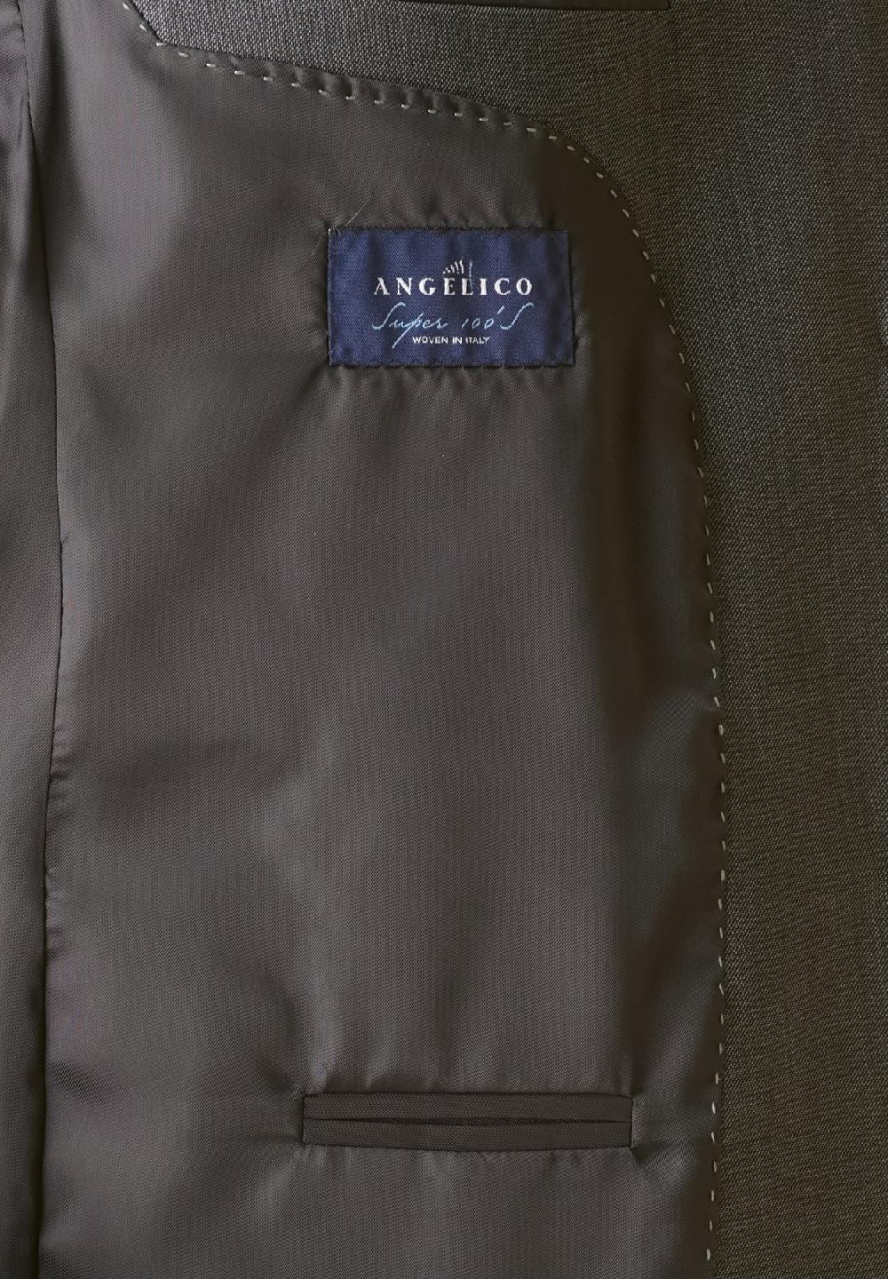 Angelico Abito grigio sallia di lana 100s comfort fit corto Prezzo Ridotto